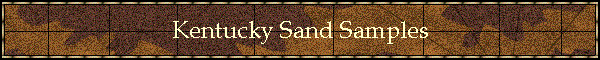 Kentucky Sand Samples