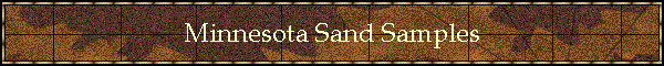 Minnesota Sand Samples