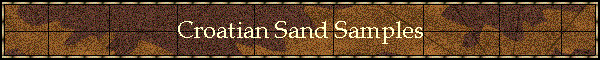 Croatian Sand Samples