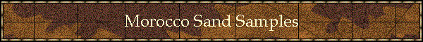 Morocco Sand Samples