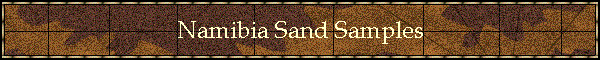 Namibia Sand Samples