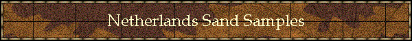 Netherlands Sand Samples