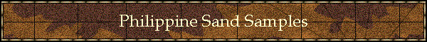 Philippine Sand Samples