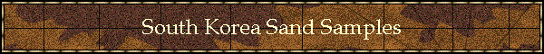 South Korea Sand Samples