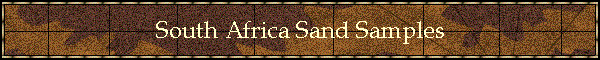 South Africa Sand Samples