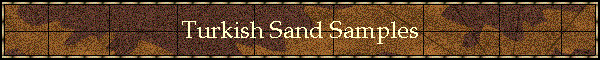 Turkish Sand Samples