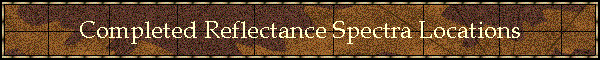 Completed Reflectance Spectra Locations