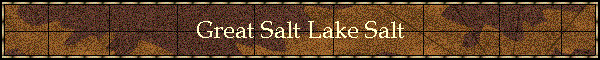 Great Salt Lake Salt